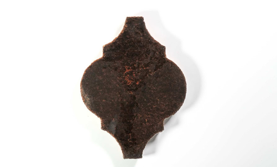 azulejo esmaltado marron ejemplo3